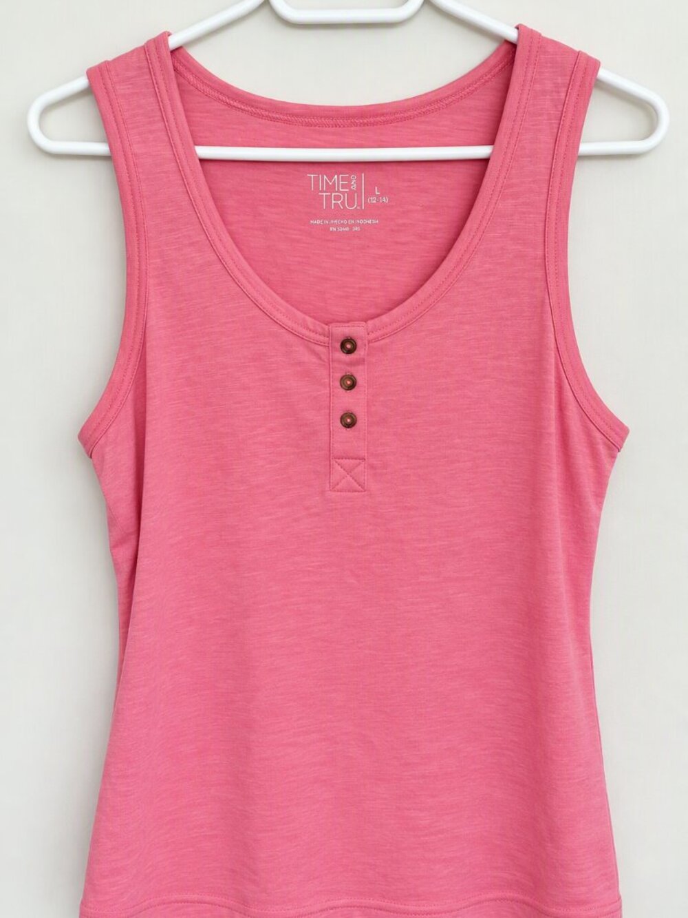 Time and Tru Pink Tank Top Size Medium